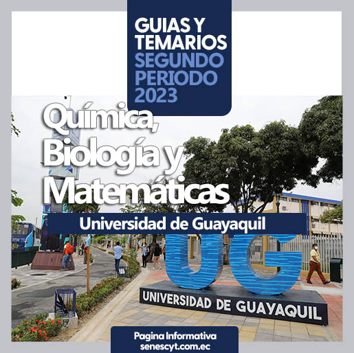 Imagen de Guía Práctica UG y temarios para Química, Biología y Matemáticas