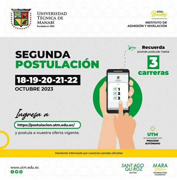 Imagen de Segunda Postulación UTM 2S 2023